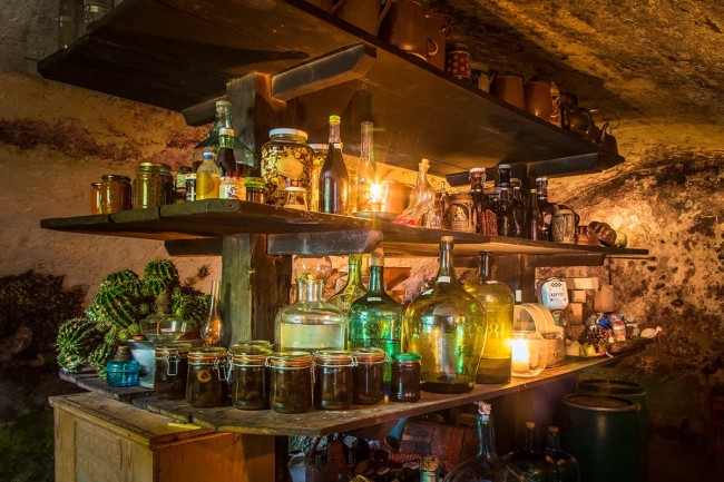 Vorratskammer im Gewölbe