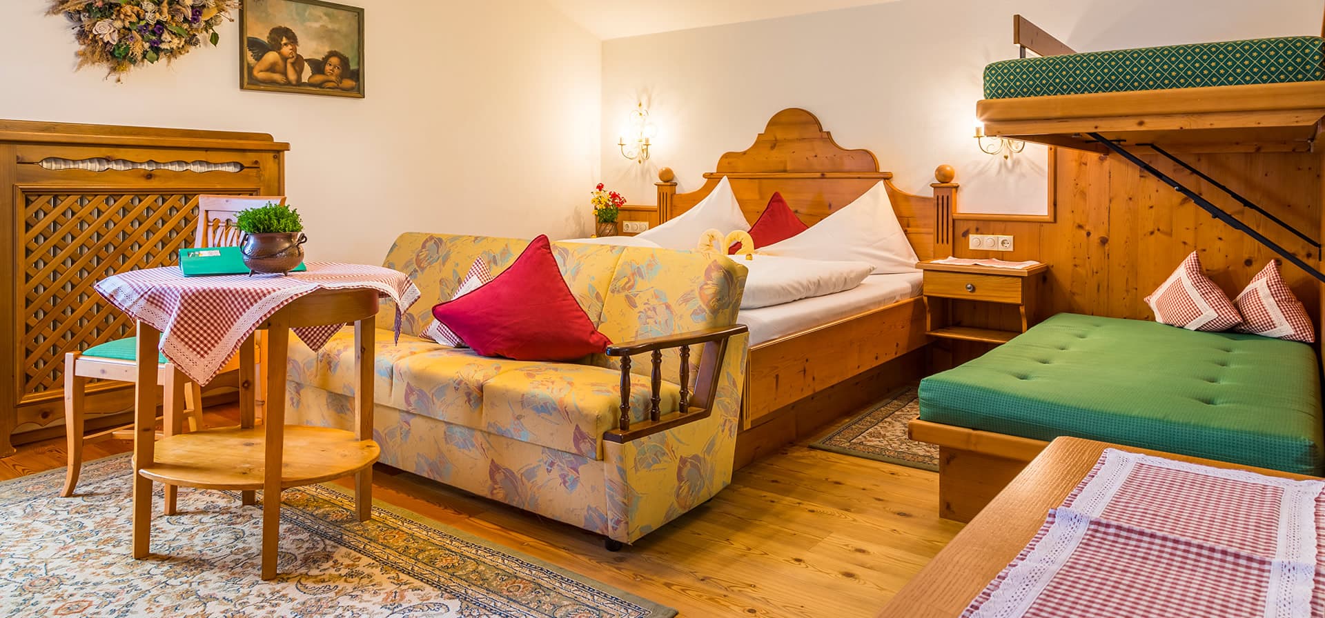Gemütliche Gästezimmer beim Urlaub am Bauernhof Wildau