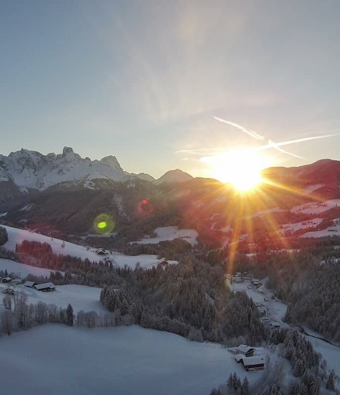 Traumhafte Winterlandschaft im Lammertal