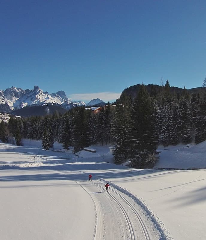 Langlaufen auf der Lammertal Loipe