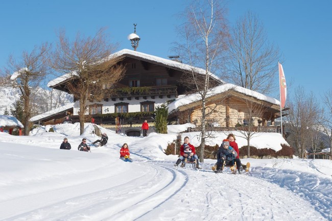Rodeln beim Berghof Wildau